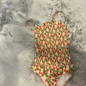 Mini Boden girls 5-6 smocked swimsuit